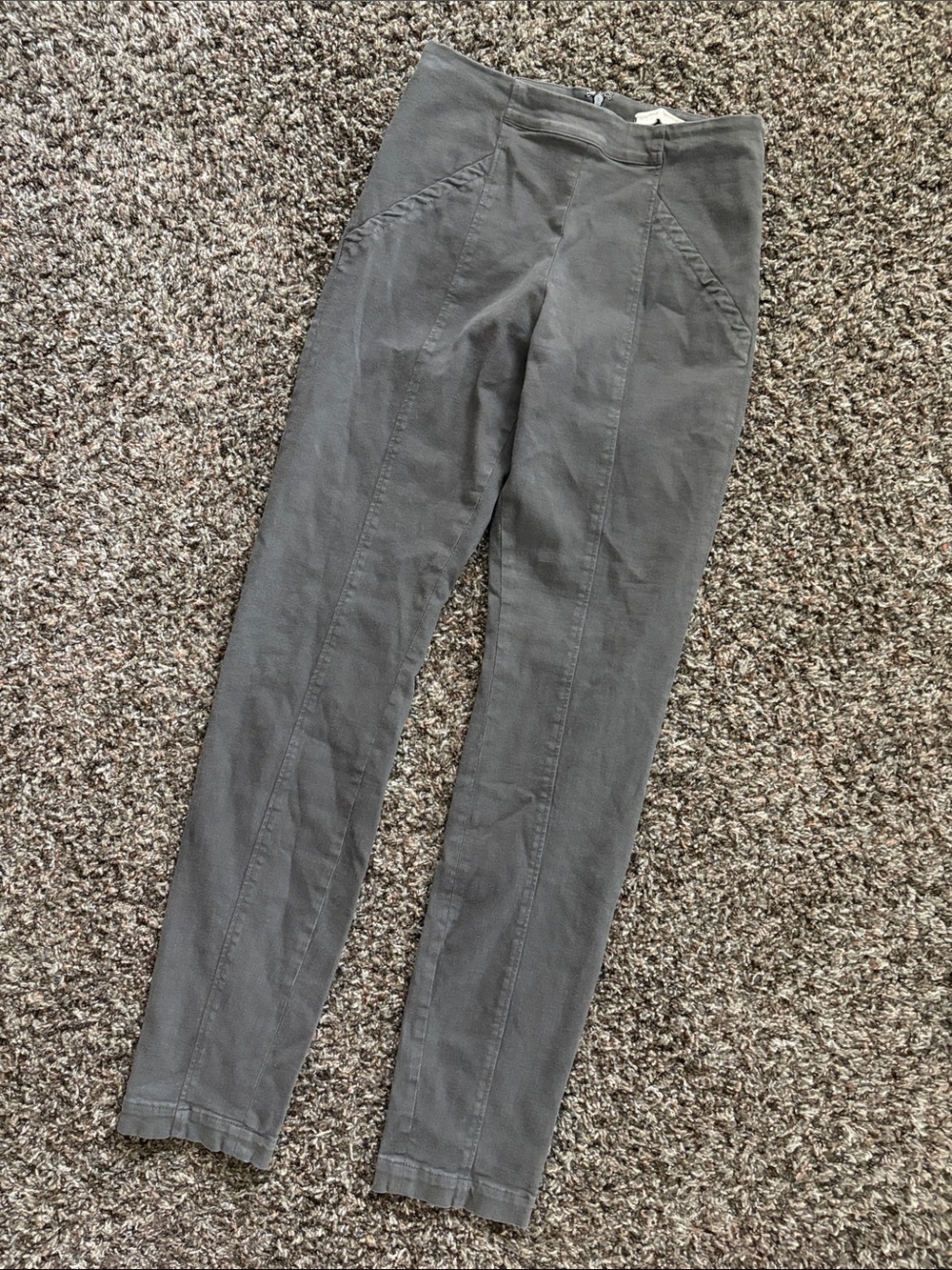 Vintage Donna Karan Gray Skinny High Waist Stretchy Jeans Pants, Size 8/10